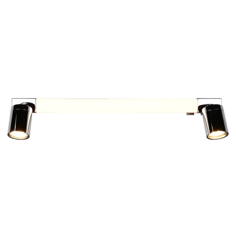 - Enrico - Chrome CCT Wall Lamp with Spotlights IP44 Trio-281470306 - Enrico - Chrome CCT Wall Lamp with Spotlights IP44