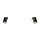 - Enrico - Matt Black CCT Wall Lamp with Spotlights IP44 Trio-281470332 - Enrico - Matt Black CCT Wall Lamp with Spotlights IP44