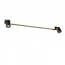 Enrico - Matt Black CCT Wall Lamp with Spotlights IP44 Enrico - Matt Black CCT Wall Lamp with Spotlights IP44