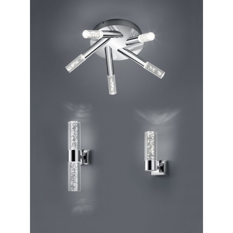 Trio-282410106 - Bolsa - Chrome LED Wall Lamp with Bubbles Effect