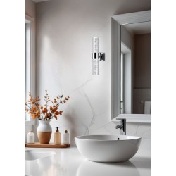 Bolsa - Chrome 2 Light LED Wall Lamp with Bubbles Effect Bolsa - Chrome 2 Light LED Wall Lamp with Bubbles Effect