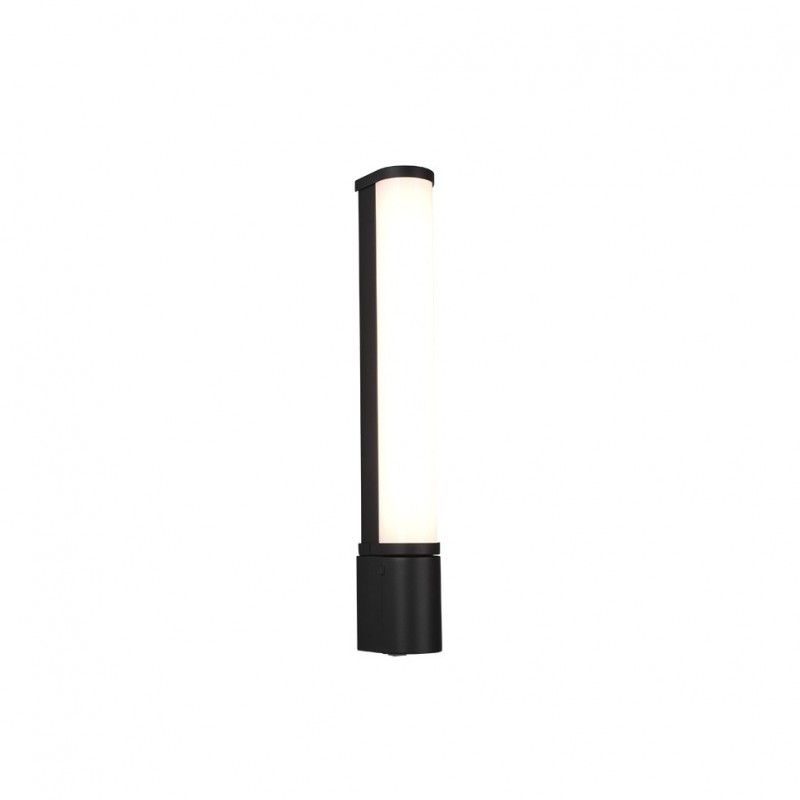 - Piera - Matt Black LED Wall Lamp with Shaver Socket 8W Trio-284074232 - Piera - Matt Black LED Wall Lamp with Shaver Socket 8W