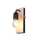 Trio-284470132 - Arturo - Black & Wooden Wall Lamp IP44