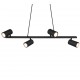Trio-302400432 - Marley - Matt Black 4 Light over Island Fitting
