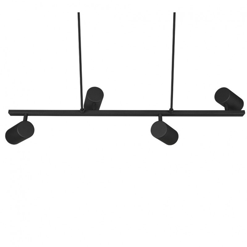 Trio-302400432 - Marley - Matt Black 4 Light over Island Fitting