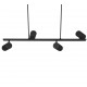 Trio-302400432 - Marley - Matt Black 4 Light over Island Fitting