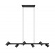 - Marley - Matt Black 6 Light over Island Fitting Trio-302400632 - Marley - Matt Black 6 Light over Island Fitting