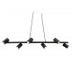 - Marley - Matt Black 6 Light over Island Fitting Trio-302400632 - Marley - Matt Black 6 Light over Island Fitting