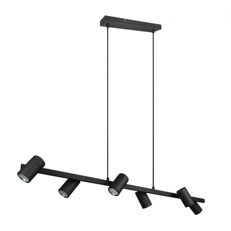 - Marley - Matt Black 6 Light over Island Fitting Trio-302400632 - Marley - Matt Black 6 Light over Island Fitting