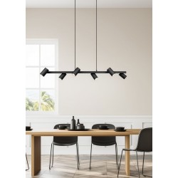 Marley - Matt Black 6 Light over Island Fitting Marley - Matt Black 6 Light over Island Fitting