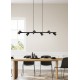 - Marley - Matt Black 6 Light over Island Fitting Trio-302400632 - Marley - Matt Black 6 Light over Island Fitting