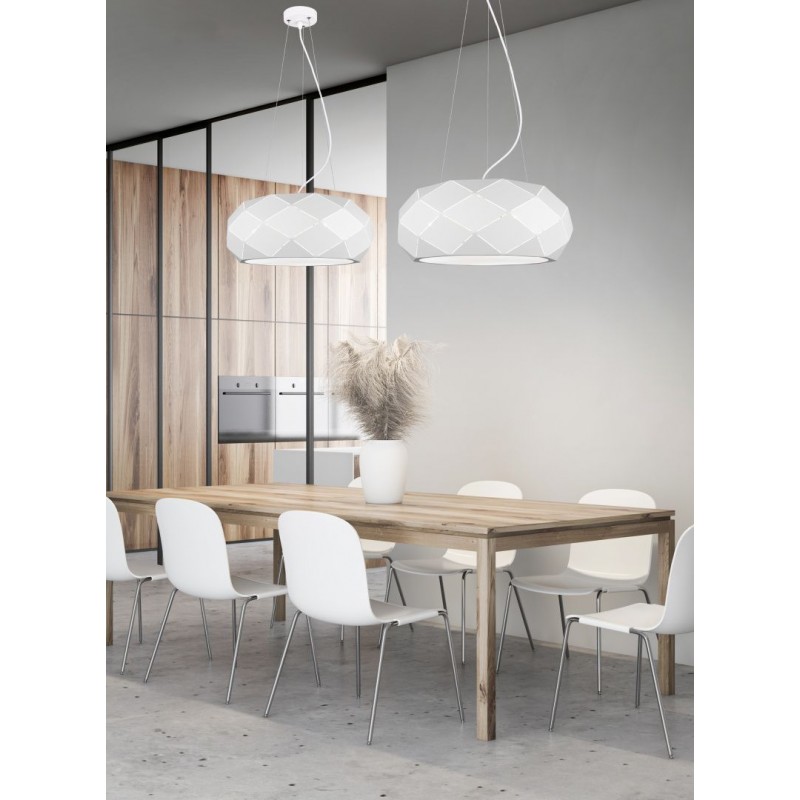 - Zandor - White 3 Light Pendant Trio-303500331 - Zandor - White 3 Light Pendant