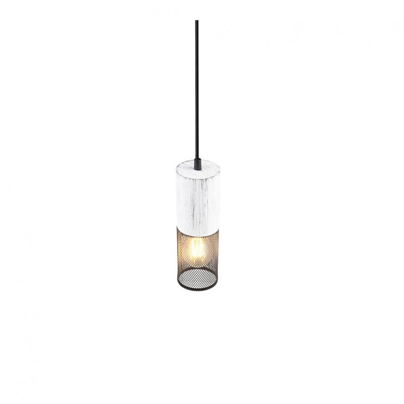 Trio-304300134 - Tosh - Black Pendant with White Wooden Details