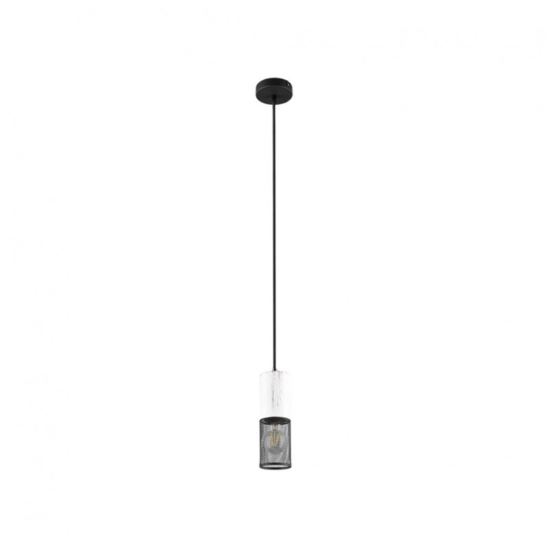 Trio-304300134 - Tosh - Black Pendant with White Wooden Details