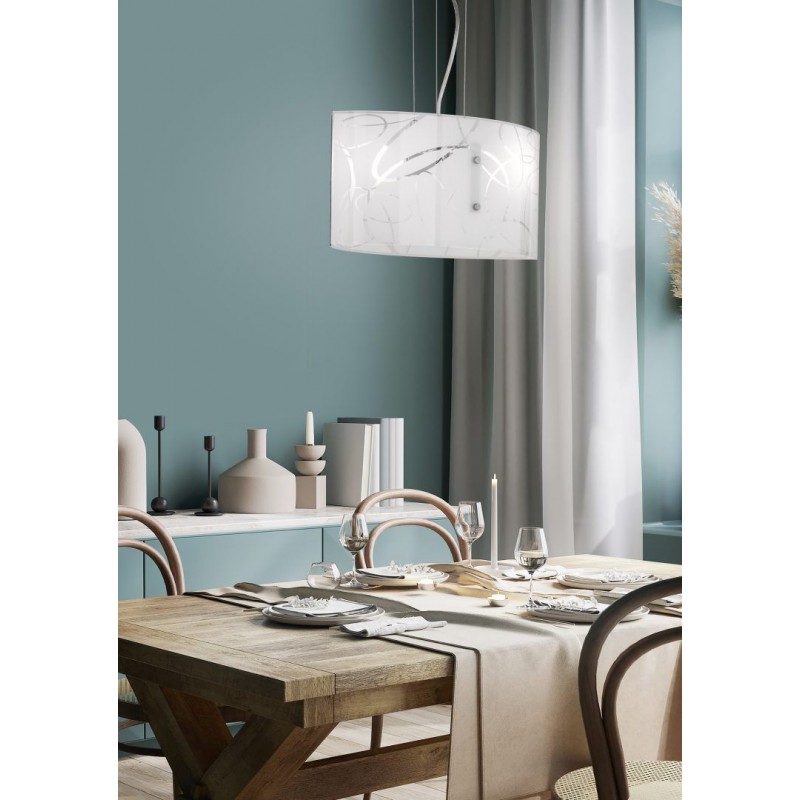 - Spirelli - Decorative 2 Light Pendant with White Glass Trio-304400201 - Spirelli - Decorative 2 Light Pendant with White Glass