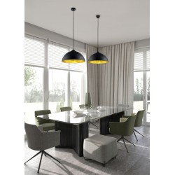 Romino II - Matt Black & Gold Pendant Romino II - Matt Black & Gold Pendant