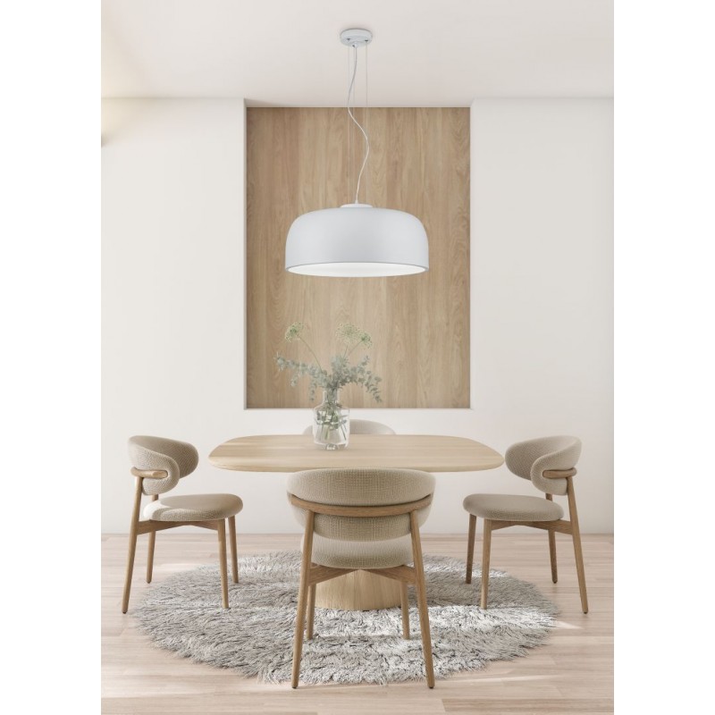 - Baron - White 4 Light Pendant with Diffuser Trio-309800431 - Baron - White 4 Light Pendant with Diffuser