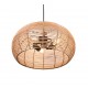 Trio-312200336 - Inga - Black Pendant with Natural Rattan Ø 50 cm