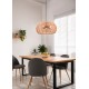 Trio-312200336 - Inga - Black Pendant with Natural Rattan Ø 50 cm