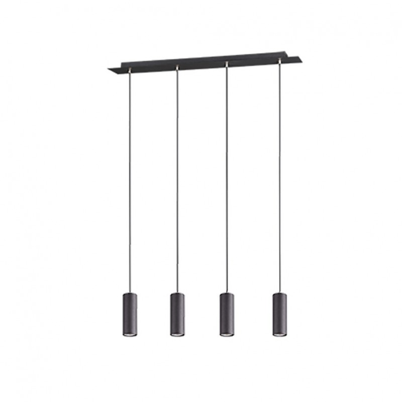 Trio-312400432 - Marley - Matt Black 4 Light over Island Fitting