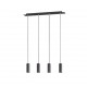 Trio-312400432 - Marley - Matt Black 4 Light over Island Fitting