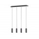 Trio-312400432 - Marley - Matt Black 4 Light over Island Fitting