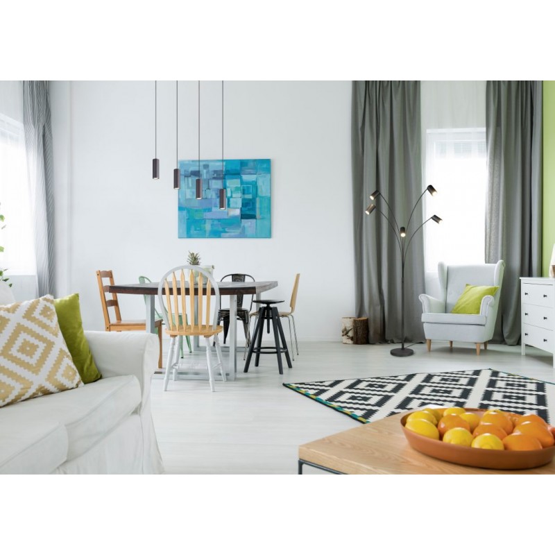 Trio-312400432 - Marley - Matt Black 4 Light over Island Fitting