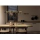 - Marley - Wooden & Matt Black 6 Light over Island Fitting Trio-312490632 - Marley - Wooden & Matt Black 6 Light over Island Fitting