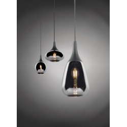 Lumina - Matt Black 3 Light over Island Fitting with Mirrored Smoked Glass Lumina - Matt Black 3 Light over Island Fitting with Mirrored Smoked Glass