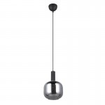 Diva - Matt Black Pendant with Mirrored Smoked Glass Diva - Matt Black Pendant with Mirrored Smoked Glass