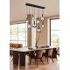 - Diva - Matt Black 8 Light over Island Fitting with Mirrored Smoked Glass Trio-319800832 - Diva - Matt Black 8 Light over Island Fitting with Mirrored Smoked Glass
