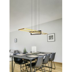 Salinas - Black & Gold LED Pendant