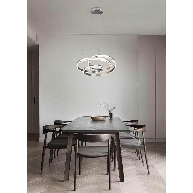 - Nuria - Matt Nickel CCT Pendant Trio-326210107 - Nuria - Matt Nickel CCT Pendant