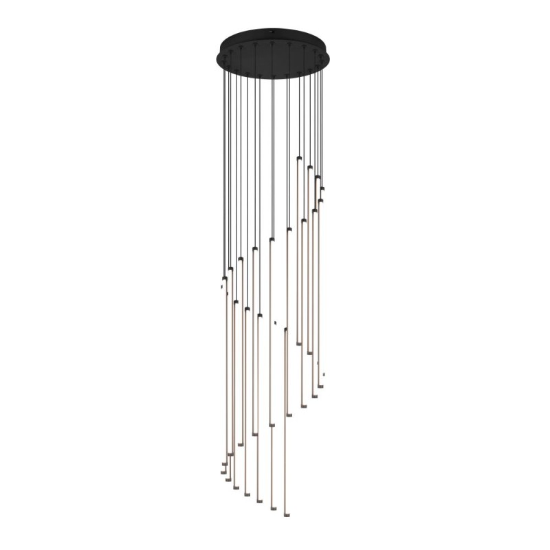 Trio-330632032 - Baxter - Matt Black CCT Cluster Pendant