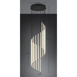 Baxter - Matt Black CCT Cluster Pendant