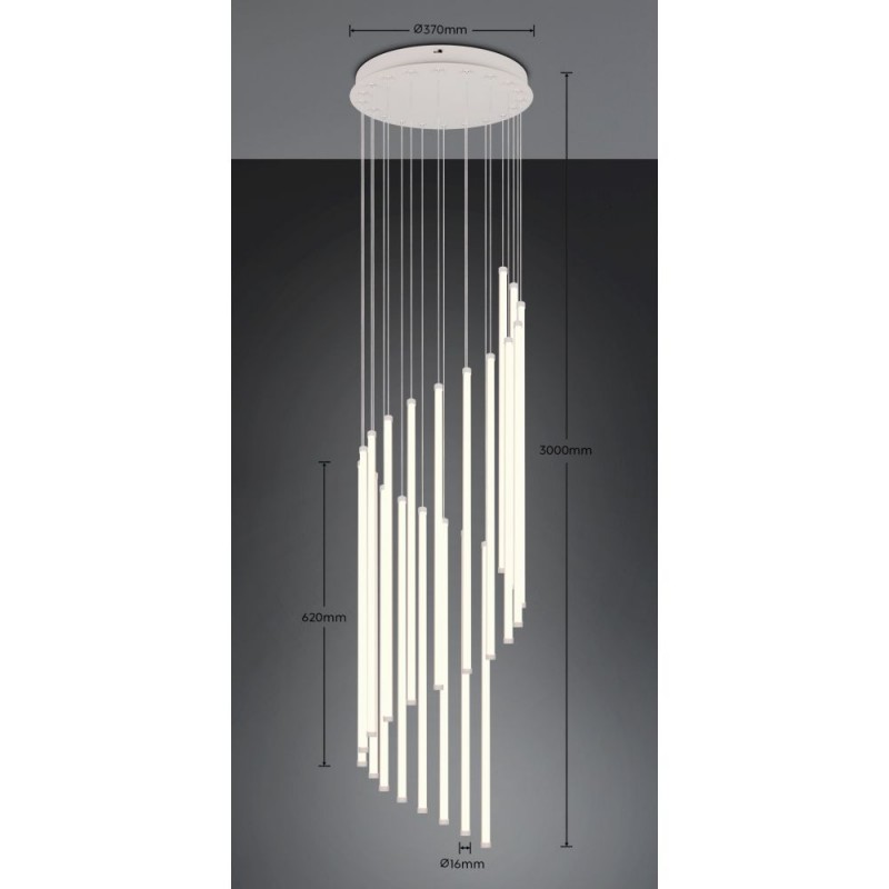 Trio-330632076 - Baxter - Warm Grey CCT Cluster Pendant