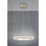 Amador - Matt Nickel CCT Pendant ∅ 45 cm