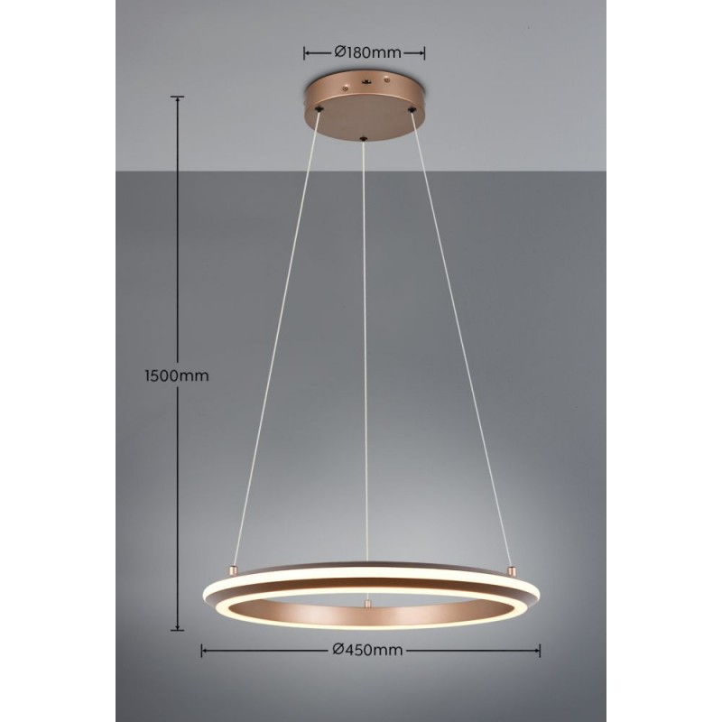 Trio-331010165 - Amador - Coffee CCT Pendant ∅ 45 cm