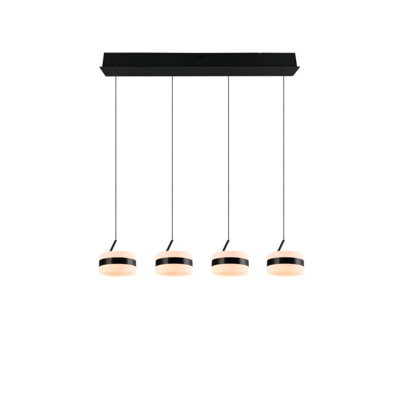 Trio-331410432 - Dios - Matt Black CCT over Island Fitting with White Diffuser