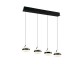 Trio-331410432 - Dios - Matt Black CCT over Island Fitting with White Diffuser