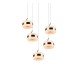 Trio-331430507 - Dios - Matt Nickel CCT Cluster Pendant with White Diffuser
