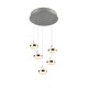 Trio-331430507 - Dios - Matt Nickel CCT Cluster Pendant with White Diffuser