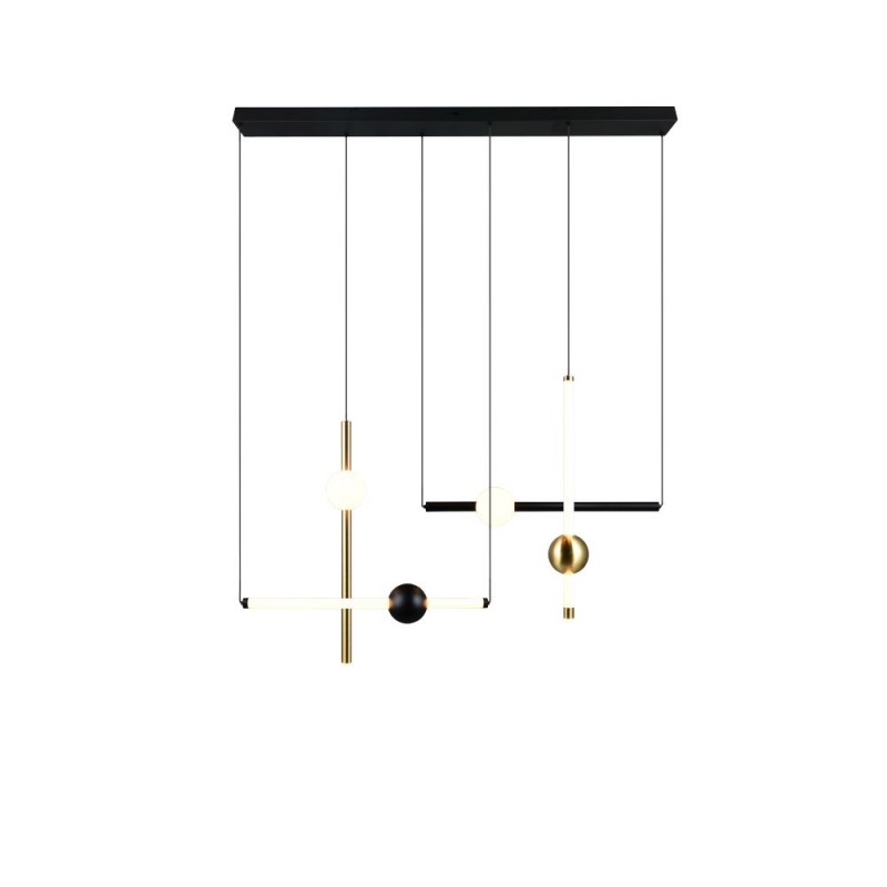 Trio-331510680 - Melita - Matt Brass & Black CCT over Island Fitting