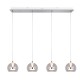 - Flynt - Chrome CCT 4 Light over Island Fitting with Clear Glass Trio-331610406 - Flynt - Chrome CCT 4 Light over Island Fitting with Clear Glass