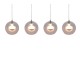 - Flynt - Chrome CCT 4 Light over Island Fitting with Clear Glass Trio-331610406 - Flynt - Chrome CCT 4 Light over Island Fitting with Clear Glass