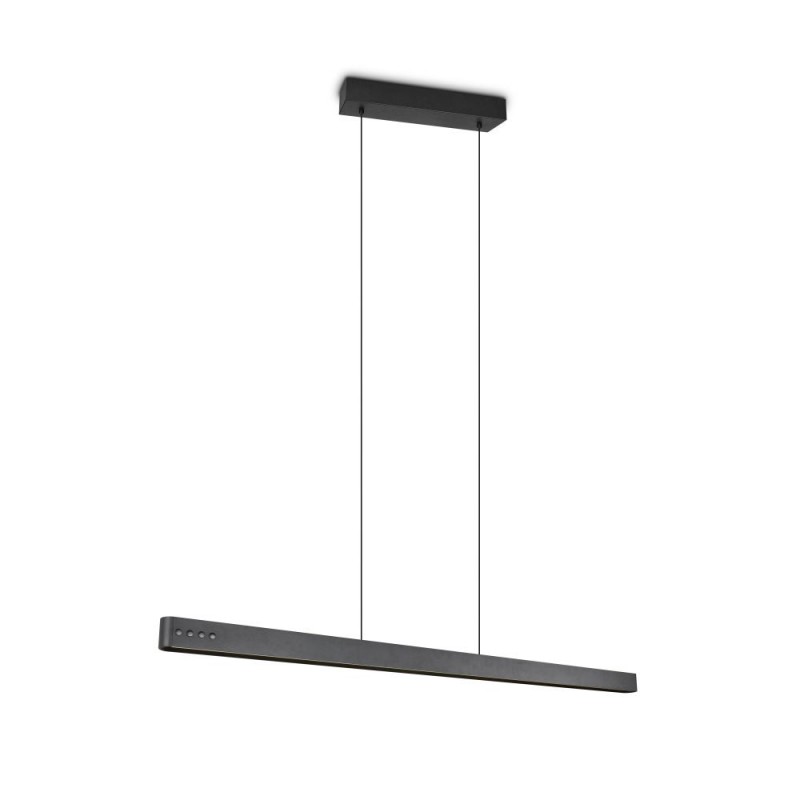 Trio-333310232 - Donegal - Matt Black CCT Linear Profile with Remote Control
