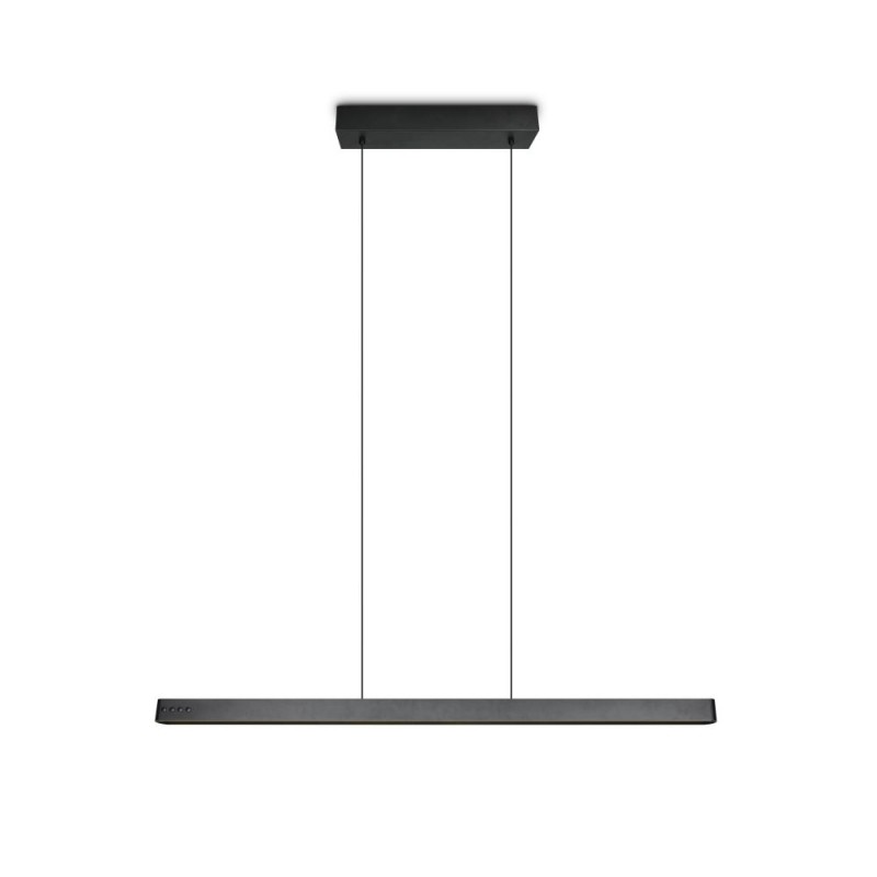 Trio-333310232 - Donegal - Matt Black CCT Linear Profile with Remote Control