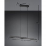 Donegal - Matt Black CCT Linear Profile with Remote Control