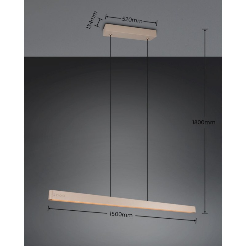 Trio-333310243 - Donegal - Warm Beige CCT Linear Profile with Remote Control