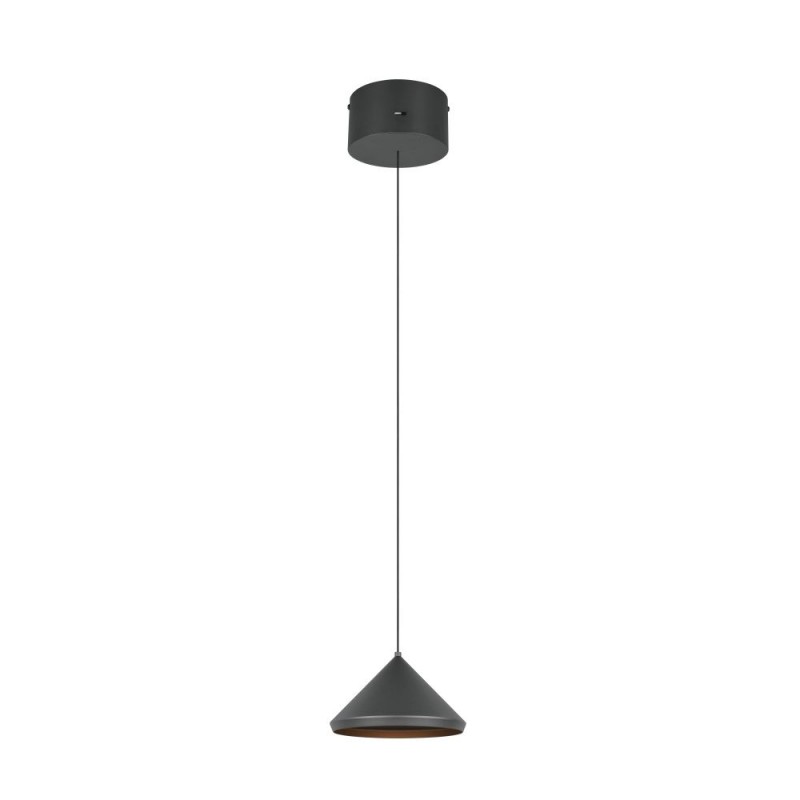 Trio-336210132 - Laguna - Matt Black CCT Pendant ∅ 18 cm